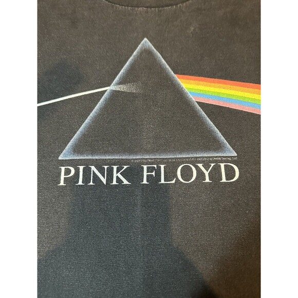 Faded Pink Floyd 2004 Dark Side of the Moon T-shirt  Black AAA Tag Size Large - Picture 2 of 4